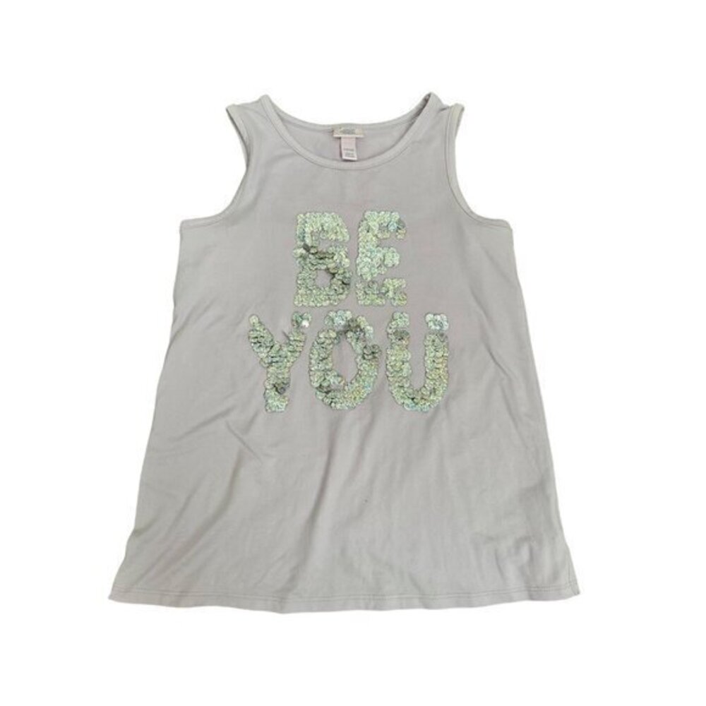 Be You Girls Tank Top With Iridescent Sequins By More Than Magic  S (6/6X)